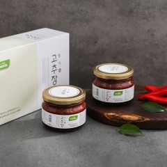 참자연 능이고추장 유리병 400g X 2병(쇼핑백 포함 / 기념일 답례품)