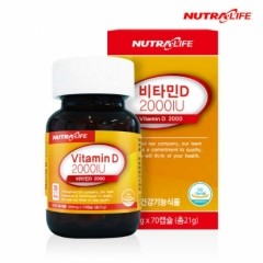 [뉴트라라이프] 비타민D2000 70캡슐 1병
